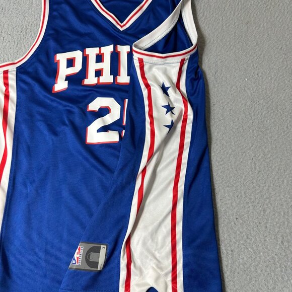 Philadelphia 76ers Jersey Mens‎ M Blue Ben Simmons Swingman #25 Fanatics NBA - Picture 9 of 12
